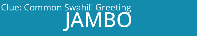 Common Swahili Greeting