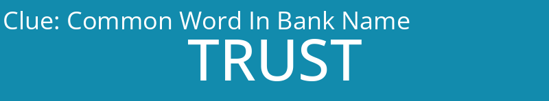 Common Word In Bank Name