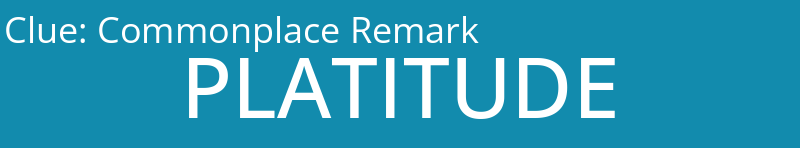 Commonplace Remark