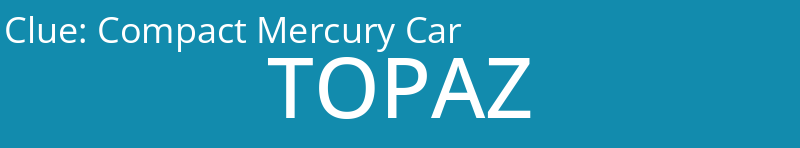 Compact Mercury Car