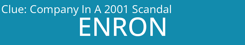 Company In A 2001 Scandal