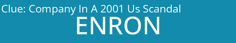 Company In A 2001 Us Scandal