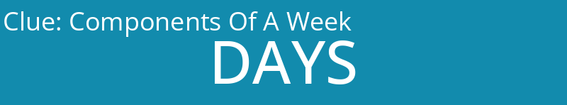 Components Of A Week