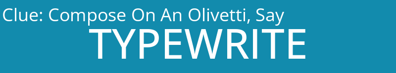 Compose On An Olivetti, Say