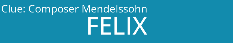 Composer Mendelssohn