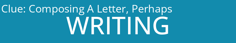 Composing A Letter, Perhaps