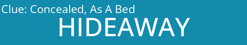 Concealed, As A Bed
