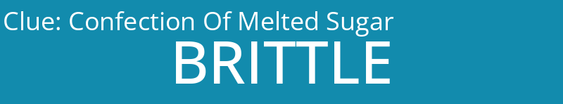 Confection Of Melted Sugar