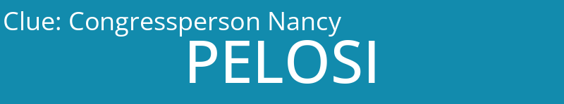 Congressperson Nancy
