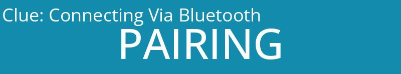 Connecting Via Bluetooth