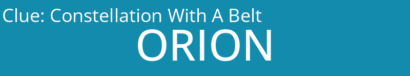 Constellation With A Belt