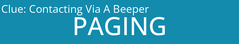 Contacting Via A Beeper
