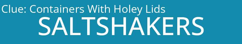 Containers With Holey Lids