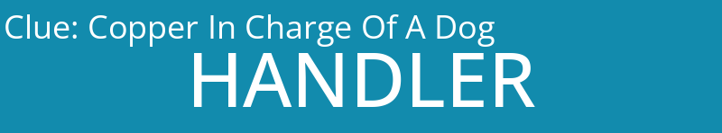 Copper In Charge Of A Dog