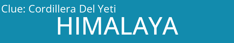 Cordillera Del Yeti