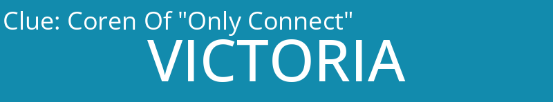 Coren Of "Only Connect"