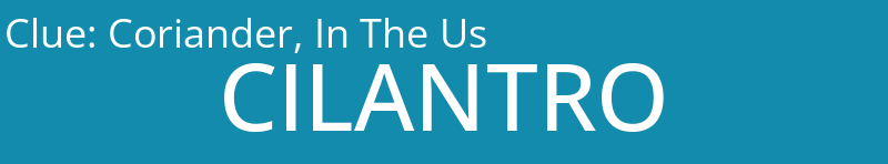 Coriander, In The Us