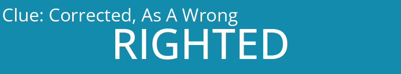 Corrected, As A Wrong