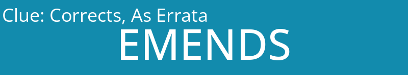 Corrects, As Errata 
