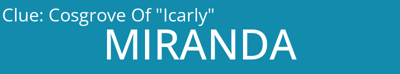 Cosgrove Of "Icarly"