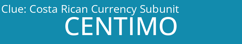 Costa Rican Currency Subunit
