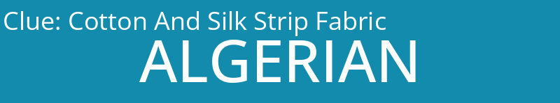 Cotton And Silk Strip Fabric