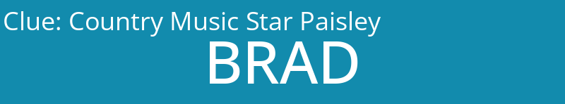 Country Music Star Paisley