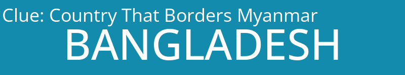 Country That Borders Myanmar