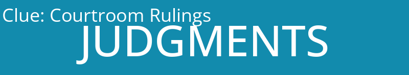 Courtroom Rulings