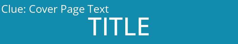 Cover Page Text