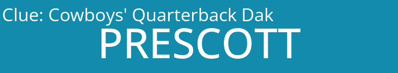 Cowboys' Quarterback Dak