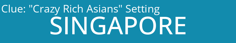 "Crazy Rich Asians" Setting