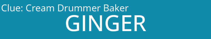 Cream Drummer Baker