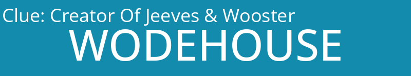 Creator Of Jeeves & Wooster