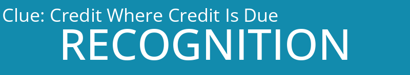 Credit Where Credit Is Due