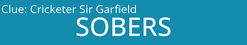 Cricketer Sir Garfield