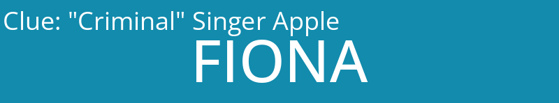 "Criminal" Singer Apple