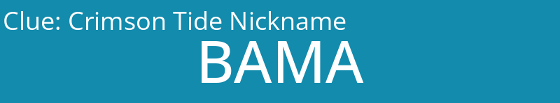 Crimson Tide Nickname