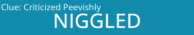 Criticized Peevishly