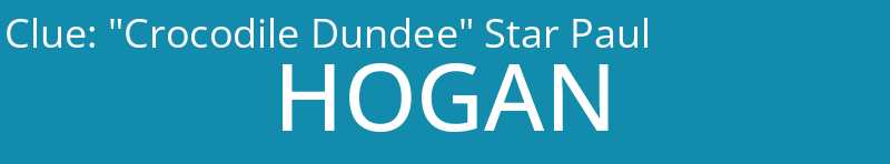 "Crocodile Dundee" Star Paul