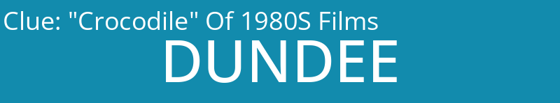 "Crocodile" Of 1980S Films