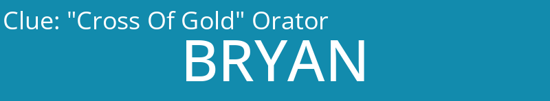 "Cross Of Gold" Orator