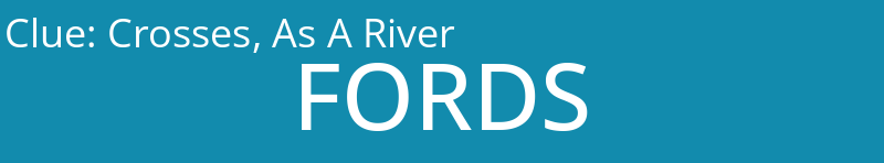 Crosses, As A River