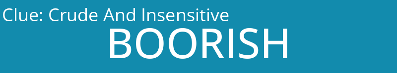 Crude And Insensitive