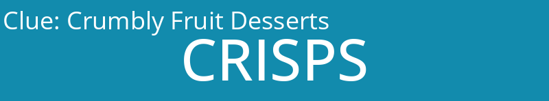 Crumbly Fruit Desserts