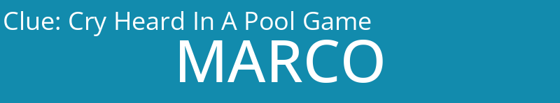 Cry Heard In A Pool Game