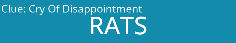 Cry Of Disappointment