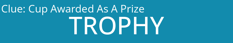 Cup Awarded As A Prize