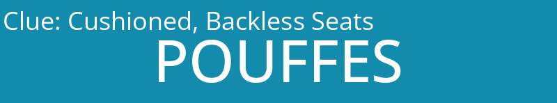 Cushioned, Backless Seats