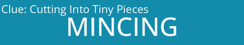 Cutting Into Tiny Pieces